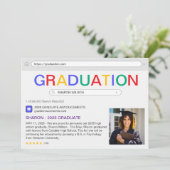 Website-Suchergebnis-Abschluss Ankündigung (Stehend Vorderseite)