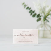 Website Terracotta Rust Floral Boho Hochzeit im He Begleitkarte (Stehend Vorderseite)