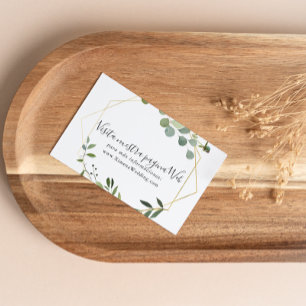 Website "Tropical Green Blätter Spanish Wedding" Begleitkarte