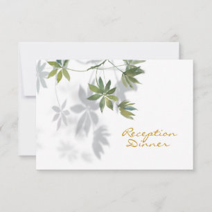 Website Tropical Leaf Shadow Empfang Dinner UAWG RSVP Karte
