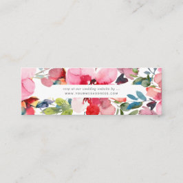 Website "UAWG" für Wasserfarben-Frühlingsblumen Mini Visitenkarte