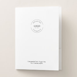 Website und Text mit benutzerdefiniertem Firmenlog Bewerbungsmappe