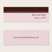 Website-Visitenkarte für Rosa und Braun (Vorne & Hinten)