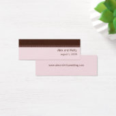 Website-Visitenkarte für Rosa und Braun (Schreibtisch)