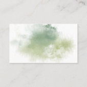 Website von Airy Greenery Floral Gold Wedding Visitenkarte (Rückseite)