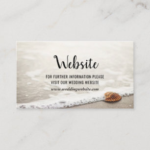 Website von Beach Waves Wedding Begleitkarte