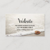 Website von Beach Waves Wedding Begleitkarte (Vorderseite)