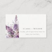 Website von Dusky Lilac Green Hütte Floral Wedding Begleitkarte (Vorderseite)