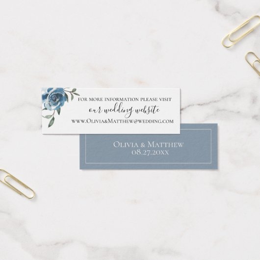 Website von Dusty Blue Botanical Wedding (Büro)