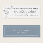 Website von Dusty Blue Meadow Wedding (Vorne & Hinten)