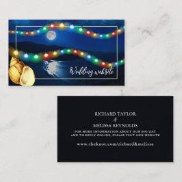 Website von Elegant Moonlit Beach Wedding Begleitkarte