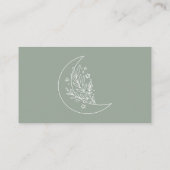 Website von Eleganto Moon and Stars Sage Green Wed Begleitkarte (Rückseite)
