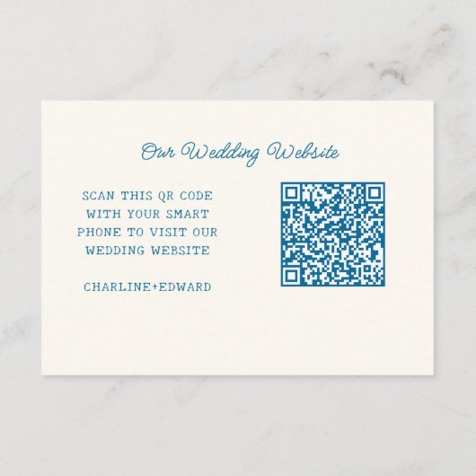 Website von Funky Zeichnend Handwri Wedding | UAWG Begleitkarte (Rückseite)