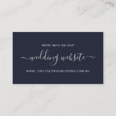 WEBSITE VON KRAFT YELLOW ORANGE FLORA BUNCH WEDING VISITENKARTE (Rückseite)