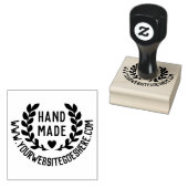 Website von Laurel Wreath Heart Handmade Gummistempel (Stempel)
