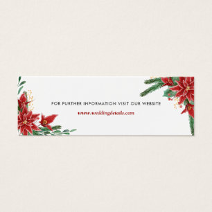 Website von Red Poinsettia zur Weihnachtszeit