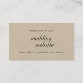 WEBSITE VON RUST TERRACOTTA BROWN BOHO FLORAL WEDS VISITENKARTE (Rückseite)