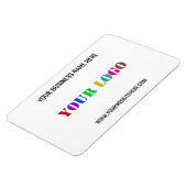 Website-Werbemagazin für Ihr Firmenlogo Magnet (Linke Seite)