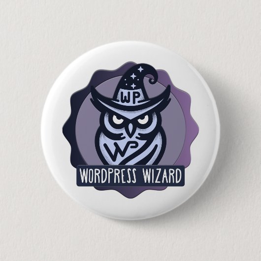 Website-Wizard-Abzeichen Button (Vorderseite)