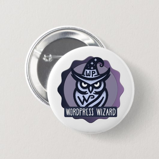 Website-Wizard-Abzeichen Button (Vorne & Hinten)