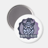 Website-Wizard-Abzeichen-Magnet Magnet (Vorderseite/Rückseite)
