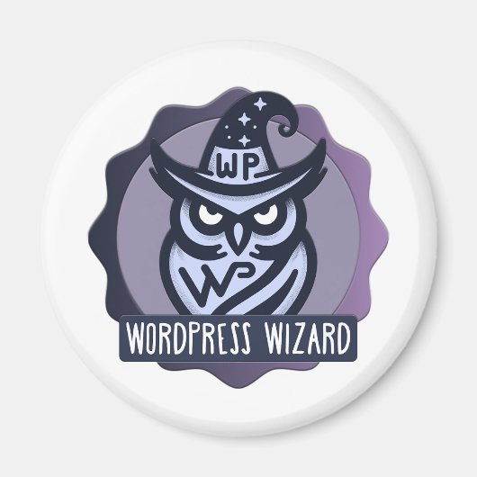 Website-Wizard-Abzeichen-Magnet Magnet (Vorne)