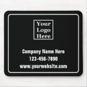 Website zu Black & White Company-Logos Mousepad (Vorne)