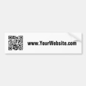 Website zu Business Black und White QR Code Autoaufkleber (Vorne)