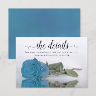 Website zu den Details zur Blauen Rose Begleitkarte