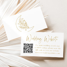 Website zu den Hochzeiten von Eleganto Moon and St Begleitkarte