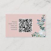 Website zu Eleganteukalyptus & White Blume QR Code Begleitkarte (Rückseite)