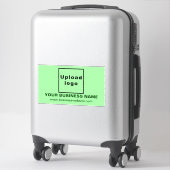 Website zu Light Green Large Rectangle Vinyl Aufkleber (Koffer)