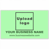 Website zu Light Green Large Rectangle Vinyl Aufkleber (Vorderseite)