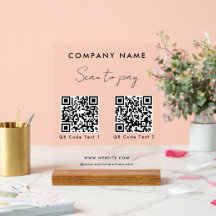 Website zum beruflichen Scannen von 2 QR-Codes