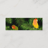Website zum Blog "Lovebird Parrot Black Tropical B Telefonnummerkarte (Vorderseite)