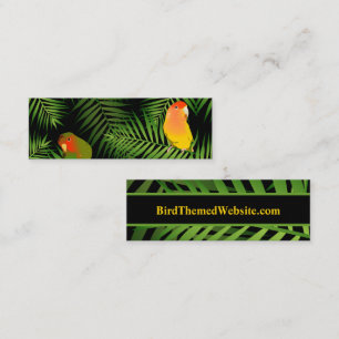 Website zum Blog "Lovebird Parrot Black Tropical B Telefonnummerkarte