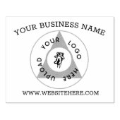 Website zum Circle Business Logo Gummistempel (Prägung)