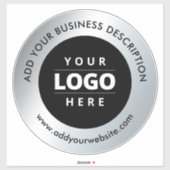 Website zum Decal-Logo für Autofenster Silver Blac Aufkleber (Blatt)