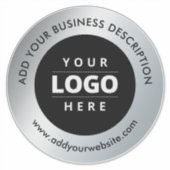 Website zum Decal-Logo für Autofenster Silver Blac Aufkleber (Vorderseite)