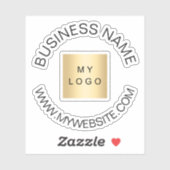Website zum Firmenlogo Aufkleber (Blatt)