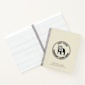 Website zum Firmenlogo hinzufügen Notizblock (Innenseite)