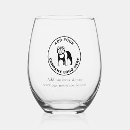 Website zum Firmenlogo hinzufügen Weinglas Ohne Stiel