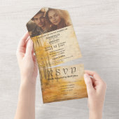 Website zum Foto "Herbst-Waldcreme" E-Mail All In One Einladung (Abreißen)