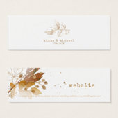 Website zum Hochzeitsfeiern (Golden Autumn Splash) (Vorne & Hinten)