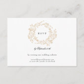 Website zum Hochzeitsschreiben des klassischen Mon RSVP Karte (Vorderseite)