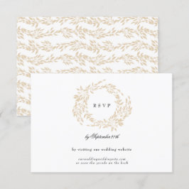 Website zum Hochzeitsschreiben des klassischen Mon RSVP Karte