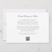 Website zum Hochzeitsschreiben von klassischen Sch Save The Date (Rückseite)