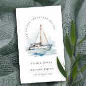 Website zum Hochzeitssegelschiff Dusky Begleitkarte