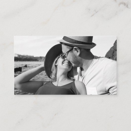 Website zum Hochzeitssehen im Minimalistischen mod Begleitkarte (Rückseite)