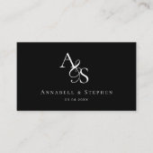 Website zum Hochzeitssehen, UAWG, QR-Code, Elegant Begleitkarte (Vorderseite)